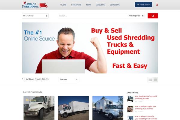 usedshreddingtrucks.com site used ClassifiedEngine