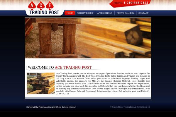 Ace theme site design template sample