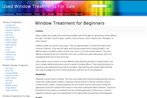 usedwindowtreatmentsforsale.com site used 7color