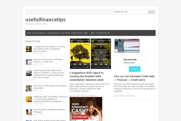 NewsPlus theme site design template sample