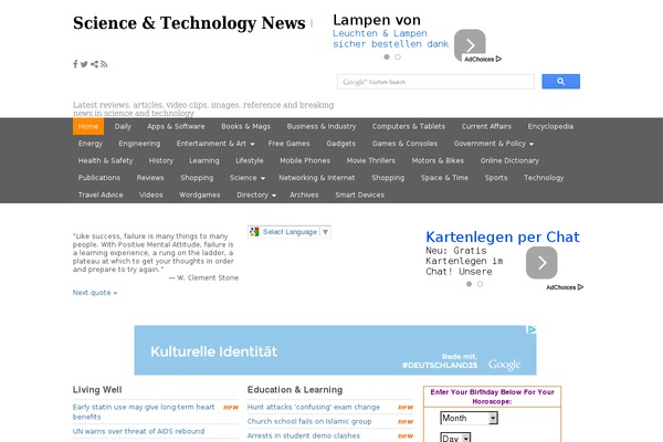 Site using Alfie WP Weather plugin