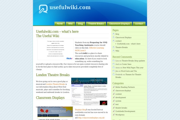 Glossyblue theme site design template sample
