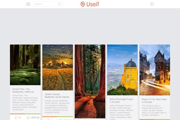 PinThis theme site design template sample
