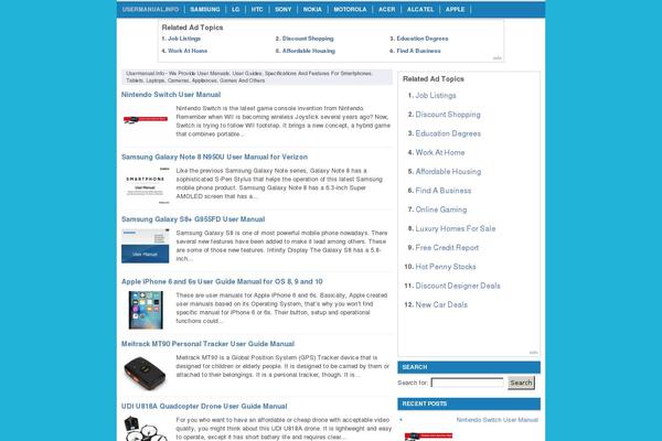 Nyeo theme site design template sample