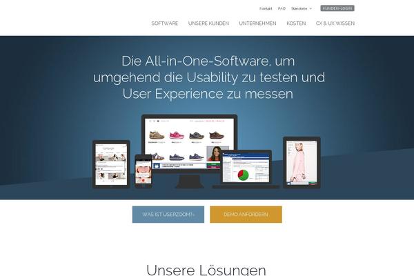 userzoom.de site used Userzoomcom