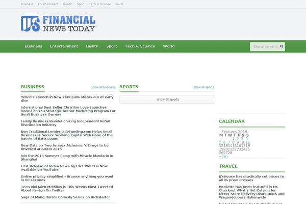 Gadgetine theme site design template sample