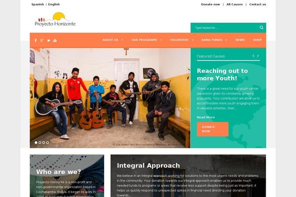 Charity Hub v1.05 theme site design template sample