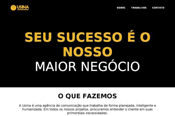 usinanet.com.br site used Usina-theme