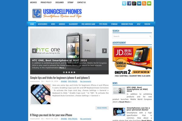 usingcellphones.com site used Wptech