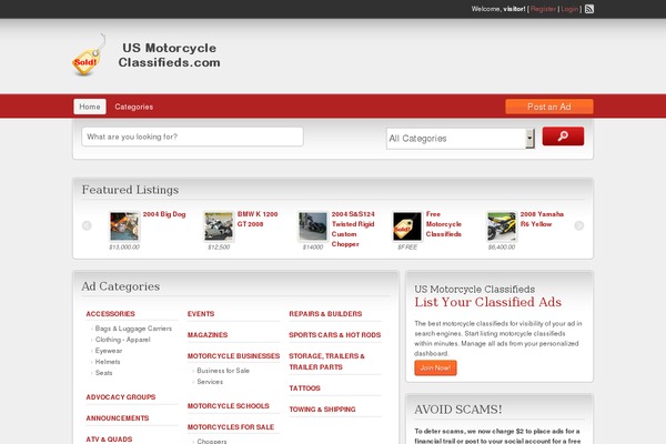 ClassiPress theme site design template sample
