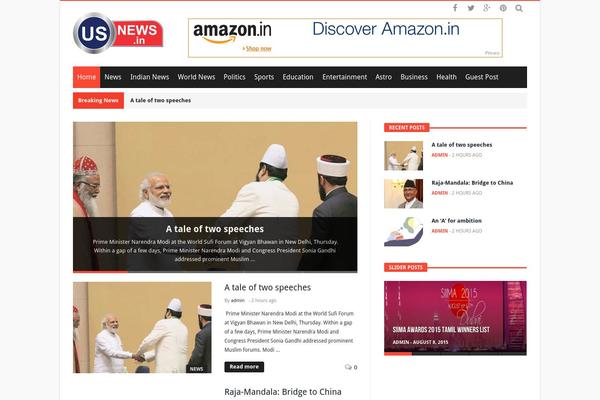 Magic Mag theme site design template sample