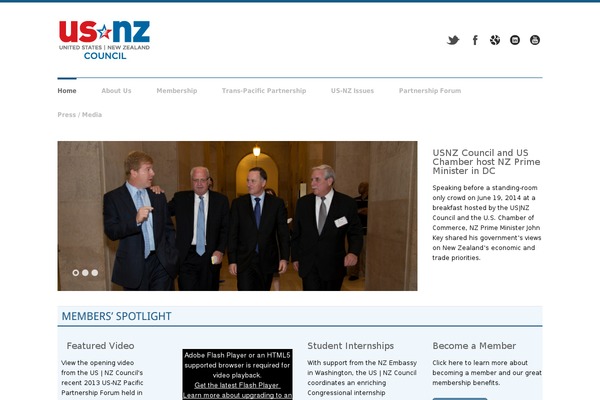 usnzcouncil.org site used Clarity