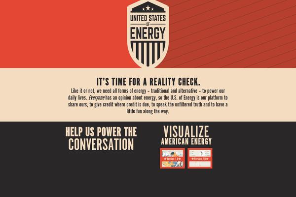 Energy theme site design template sample