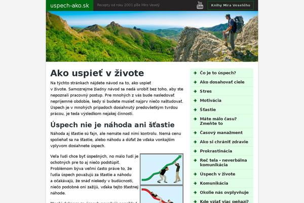 uspech-ako.sk site used Sablona-2017