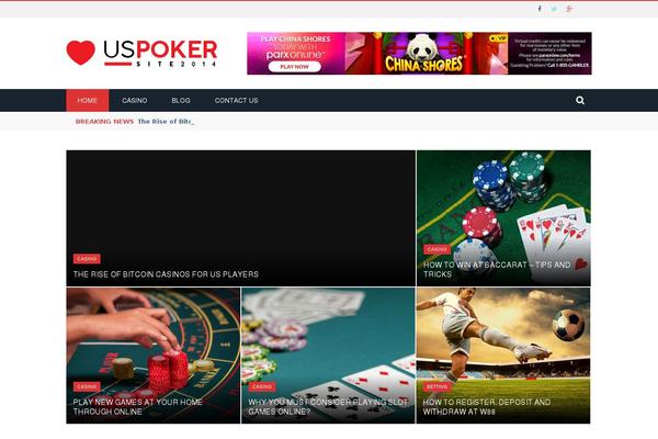 Gloria theme site design template sample
