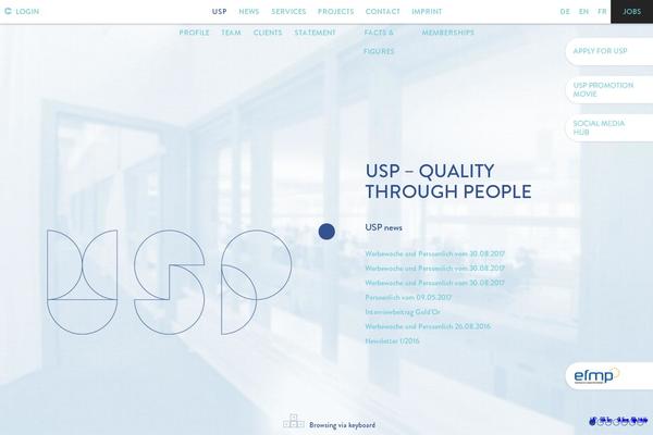 usppartner.ch site used Usp