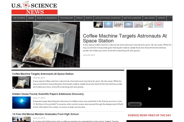 Daily Headlines theme site design template sample