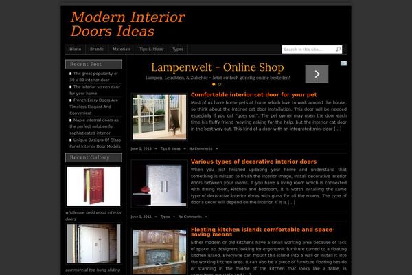 Doors theme site design template sample