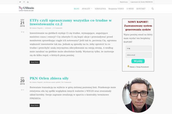Site using Salient-social plugin