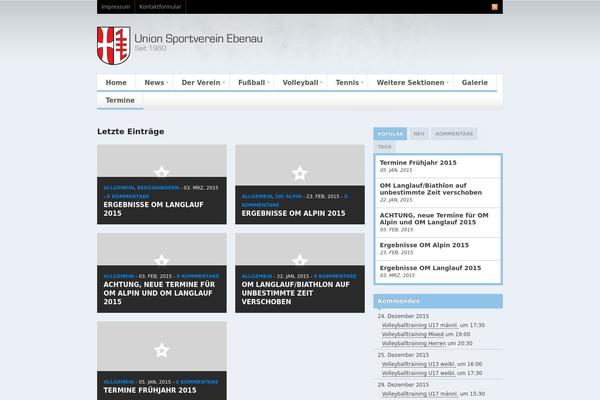 Spectrum theme site design template sample