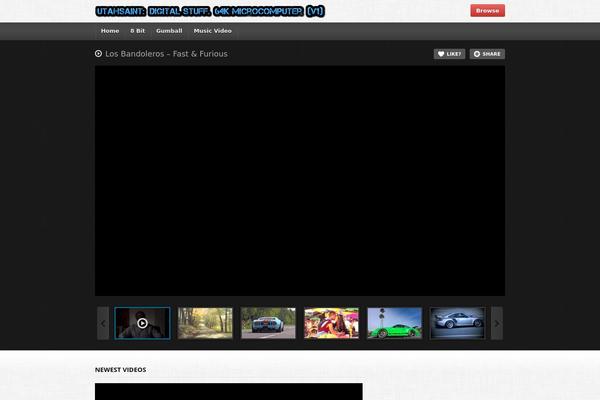 deTube theme site design template sample