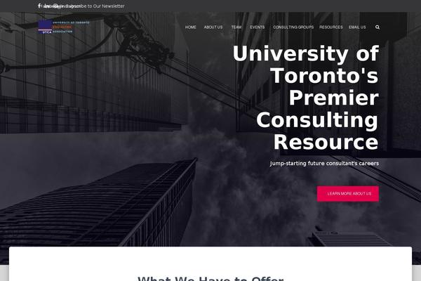 Tesseract theme site design template sample