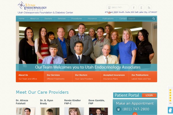 utendocrinology.com site used Healthpress Theme