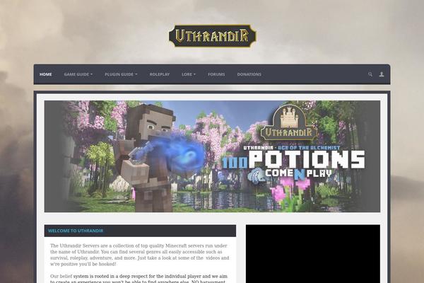 Oblivion theme site design template sample