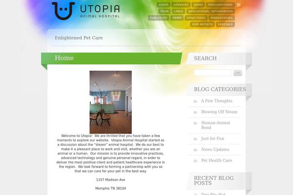 Spectrum theme site design template sample