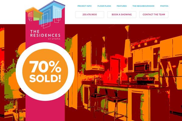 Utopia theme site design template sample