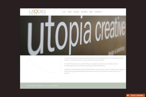 Utopia theme site design template sample