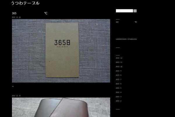 utsuwatable.com site used Premium Photography