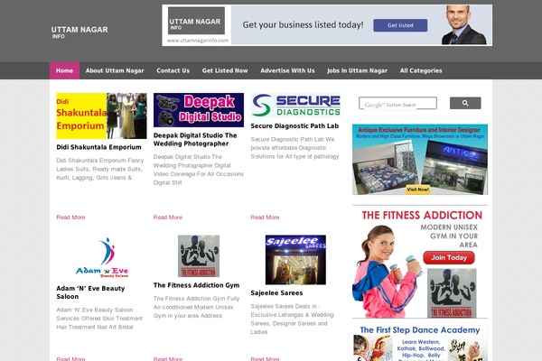 Portal theme site design template sample