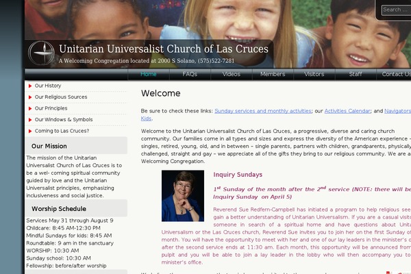 Uua-congregation theme site design template sample