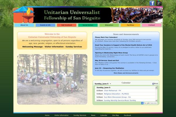 Uua-congregation theme site design template sample