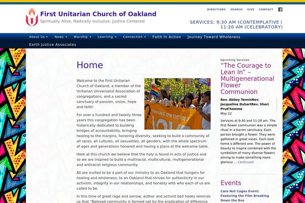 Uua-congregation theme site design template sample