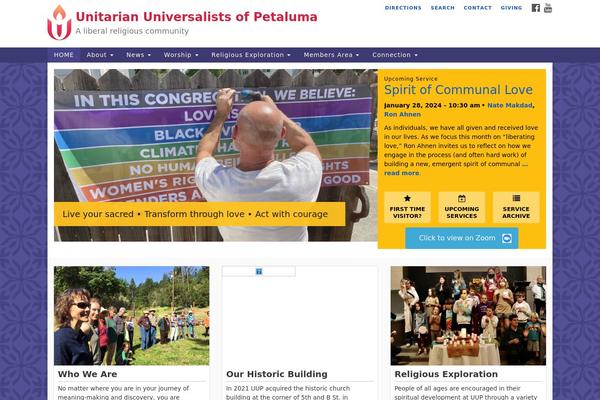 Uua-congregation theme site design template sample