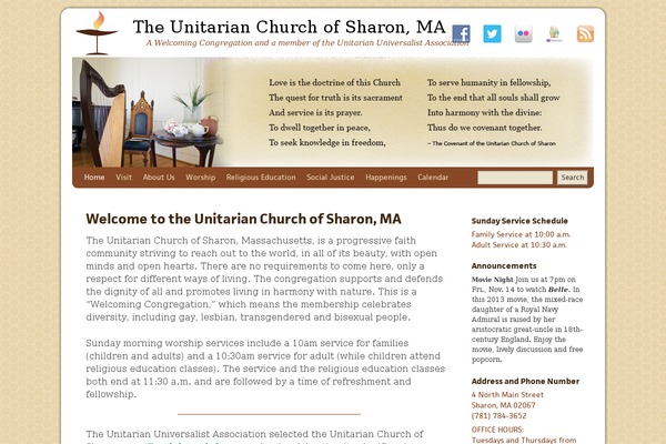 Faith theme site design template sample