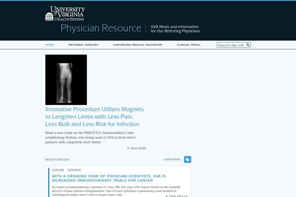 uva theme websites examples