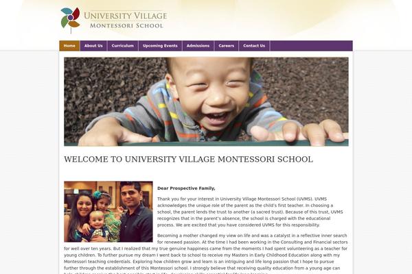 Academica theme site design template sample