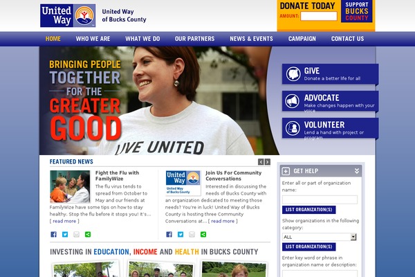 uwbucks.org site used Unitedway