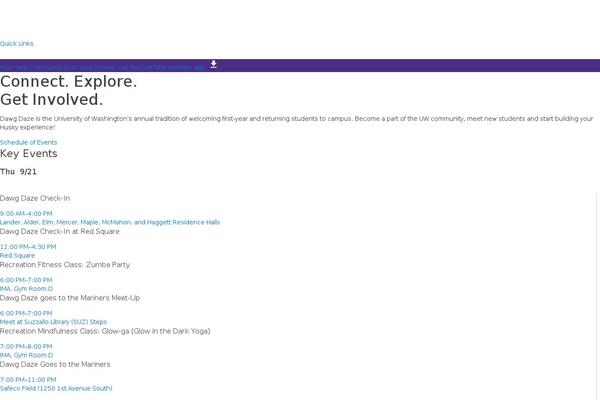 Uw theme site design template sample