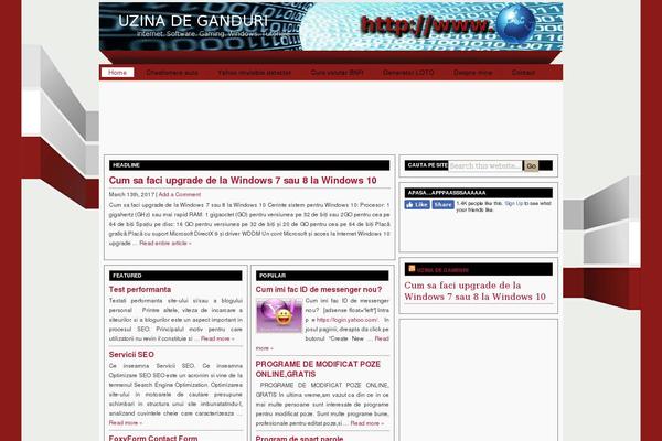 Cover WP theme site design template sample
