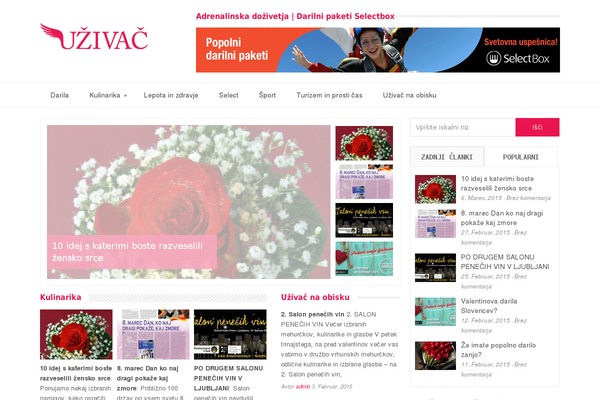 Glamour theme site design template sample