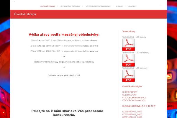 v-tac.sk site used Freesia Empire