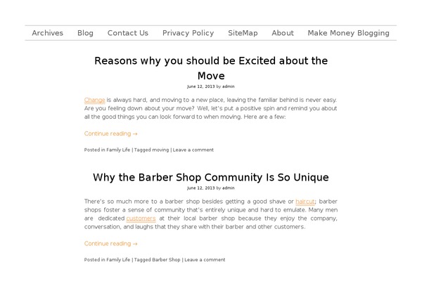 Mog theme site design template sample