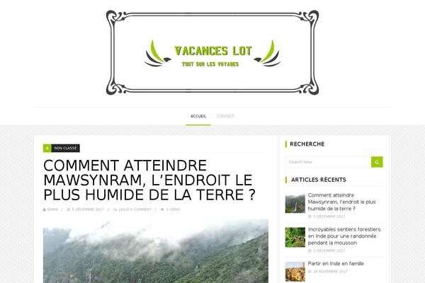 Travelista theme site design template sample