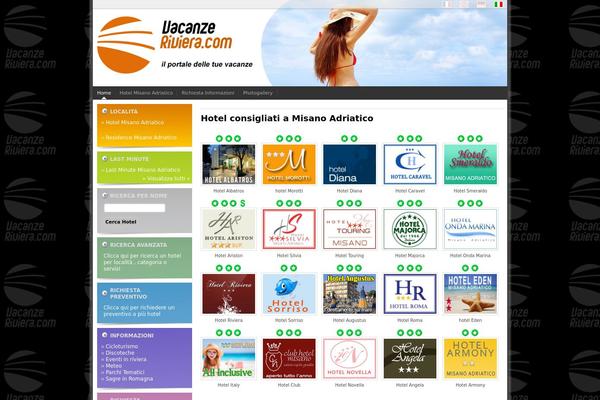 vacanzeriviera.com site used Tema