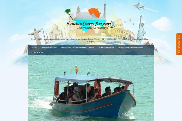Tour theme site design template sample