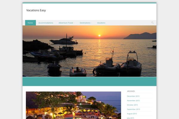 Discovery theme site design template sample